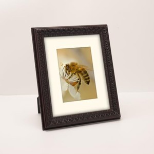 Marco de Fotos Rectangular Tradicional de Madera de Caoba, Ornamentado y Hecho a Mano |   Venta al por mayor desde Moradabad por Aqudus Saleem - Product Image 4
