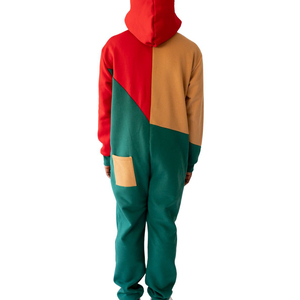 Pijama Enterizo de Forro Polar de Alta Calidad para Hombre, Transpirable, con Capucha, Color Liso, con Logotipo Frontal Personalizado, Elegante - Product Image 2