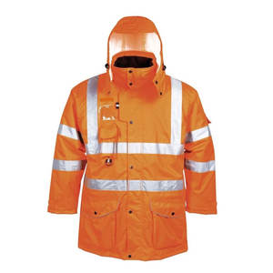 เสื้อแจ็คเก็ตกันหนาวสำหรับงานก่อสร้าง ขายดี พร้อมปักโลโก้ตามสั่ง ทนไฟ กันน้ำ สะท้อนแสง เสื้อฮู้ดนิรภัยสำหรับทำงาน - Product Image 5