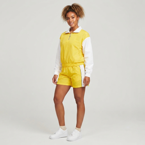 Conjuntos de Chándal Cortavientos OEM, Novedades, Chaqueta con Cierre de Cremallera y Pantalones Cortos para Hombre y Mujer, Chándales de Nailon de Verano en Oferta - Product Image 1