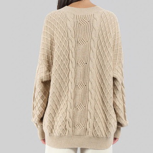 Cardigan en tricot à capuche pour femme, pull doux à ouverture frontale, manches longues, décontracté, confortable, couleurs personnalisables - Product Image 4