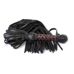 Professional <b>Leather</b> <b>Flogger</b> With Soft <b>Leather</b> Straps And Balanced Weight Handle Designed For Easy Grip And Control - Product Image 3