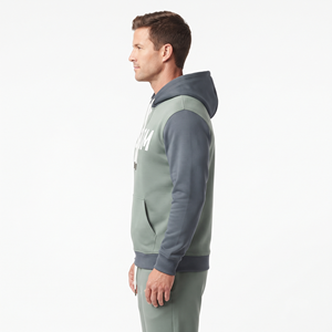 Sweat à capuche pour homme 100% polyester, coupe classique, couleur contrastée, manches longues, poche kangourou, streetwear, logo personnalisé - Product Image 4