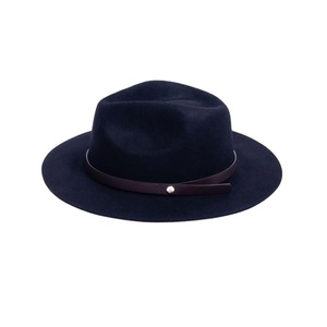 Sombrero Vaquero de Cuero Azul Oscuro para Viajes, Picnic, Equitación, Casual, Cómodo, Duradero, Protección Solar para Exteriores, Idea de Regalo, Moderno - Product Image 1