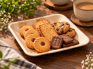 Sustainable Areca Palm Leaf Tableware 7 Inches Square <b>Plates</b> <b>Disposable</b> Compostable <b>Plates</b> for Cakes Sweets and Starters Pack 25 - Product Image 1