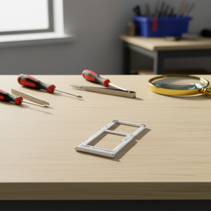 Bandeja para tarjetas Sim y Micro SD para Xiaomi Poco M3 Pro Silver - Product Image 3