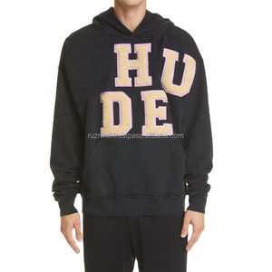 เสื้อฮู้ดแบบมีน้ำหนักมากสำหรับทุกเพศพร้อมซับในผ้าฟลีซนุ่มเหมาะสำหรับกิจกรรมกลางแจ้งในฤดูหนาวและสไตล์สตรีทแวร์ที่อบอุ่นทุกวัน - Product Image 5