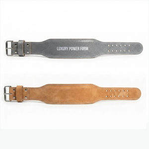 Ceinture de musculation en cuir pailleté de haute qualité, soutien lombaire pour entraînement de force intensif, ceinture pailletée à double boucle - Product Image 2