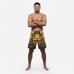 Custom Made Hot Selling MMA Fighting Rash Guard Full Printed Professional Training Fashion Wear For adults MMA Shorts - Product Image 1