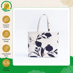 Bolsa Tote Mediana de Algodón Hecha en India, de Primera Calidad, Venta al Por Mayor, con Cierre de Cremallera, Reciclada, con Asa Larga - Product Image 2