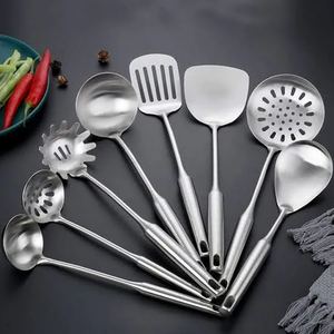 Cuchara de cocina de acero inoxidable de alta demanda para restaurantes y utensilios de cocina, juego de utensilios para uso en la cocina. - Product Image 3