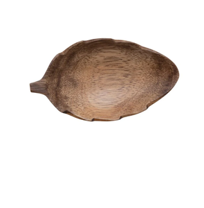 Bol en bois naturel brun 100% naturel en forme de feuille pour une décoration de cuisine écologique, utilisation sur table à manger, à prix compétitif - Product Image 2