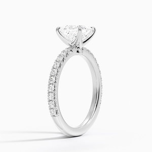 BOJ <b>Ring</b> 0114 Princess Cut 925 <b>Silver</b> Luxe Amelie Prong Setting <b>Solitaire</b> Diamond <b>Ring</b> 2ct D Color VVS1 Moissanite GRA Certified - Product Image 2