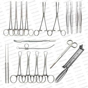 Juego de 20 Instrumentos Quirúrgicos para Injertos de Piel, Dermátomo de Acero Inoxidable, Pinzas Allis Babcock, Kit de Extracción de Injertos de Vaslcare - Product Image 1