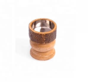Quemador de Incienso Eléctrico Árabe Islámico de Oud Bakhoor, Incensario de Metal Dorado, Diseño Ecológico de Madera de Mango Natural, Personalizable - Product Image 6