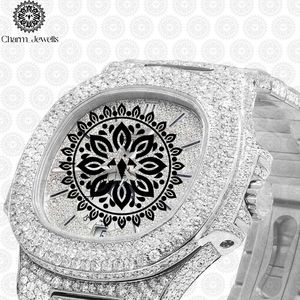 Reloj Charm_Jewells de Lujo, Acero Inoxidable, Forma Tonneau, 40mm, Analógico, Cuarzo, Bisel con Diamantes, Unisex, Moda - Product Image 3
