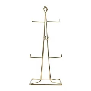 <b>Mug</b> <b>Holder</b> Black Iron Wire Rectangle Base Coffee Cup Tree Stand Kitchen Storage Countertop Organizer Display Rack <b>Mug</b> <b>Holder</b> - Product Image 3