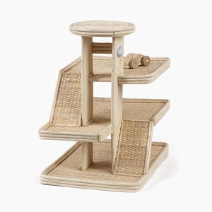 Garage en rotin pour jouets avec mini-voiture de poupée, circuit de course artisanal, achat en ligne pour jouets d'enfants - Product Image 3