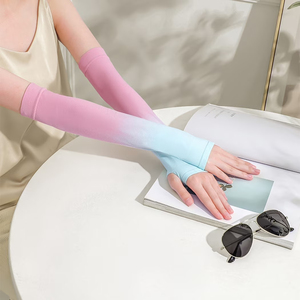 Manchons de bras pour le basketball, la course à pied, le cyclisme, le volley-ball, avec trou pour le pouce, logo personnalisé, protection UV, rafraîchissants, écologiques, résistants à l'eau - Product Image 2