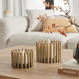 Modern Style Iron <b>Candle</b> Holder Durable Solid Metal <b>Candle</b> Holder Light Weight for Home Decor and Wedding <b>Dinner</b> Planning Use - Product Image 4