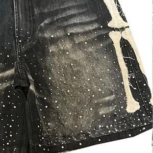 Derniers modèles de shorts décontractés pour hommes, solides, avec strass, de haute qualité, respirants, confortables, vente chaude, tendance, prix raisonnable - Product Image 5