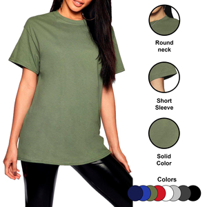 High Quality Winter <b>Women's</b> Knitted T-Shirts Customized New Design Printed Casual Streetwear Fashion 100% Cotton Breathable - Product Image 5