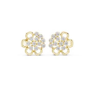 Pendientes de aro de moissanita blanca con incrustaciones de plata 925 para mujer, joyería de uso diario - Product Image 4