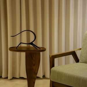 H 25.40 x L 40.64 x W 7.62 cm Modern Abstract Metal Sculpture Handmade Artistic Irregular Shape Tabletop Decor for Living Room - Product Image 4