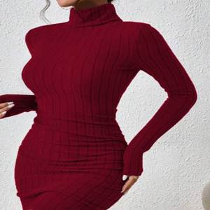 Vestido Mini Bohemio Bodycon para Mujer, Cintura Imperio, Cuello Alto, Manga Larga, Tejido de Punto, Spandex/Algodón, Transpirable, Sexy, ODM, Simple y Atrevido - Product Image 3