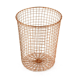 Stylish Oval Mesh <b>Laundry</b> Hamper On Wheels Black Metal Storage For Bathroom And Bedroom Rolling Clothes Home & Hotels Supply - Product Image 5