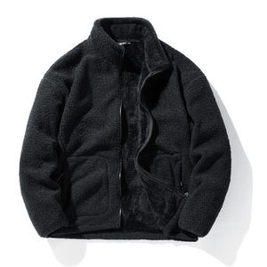 <b>Men's</b> Sherpa Fleece Plaid Shirt <b>Jacket</b> Cotton Woolen Casual Turn-down Collar Zipper Autumn Style Regular Fit Sherpa <b>Jacket</b> 2026 - Product Image 5