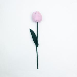 Ramo de Tulipanes de Fieltro Hechos a Mano, Flores Artificiales de Fieltro al por Mayor, Decoración de Primavera para el Hogar, Arreglos Florales - Product Image 4