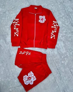 Custom <b>Men's</b> 100% Nylon Zip Up Windbreaker <b>Jacket</b> and Shorts Set High Quality Water Resistant Tracksuit - Product Image 5