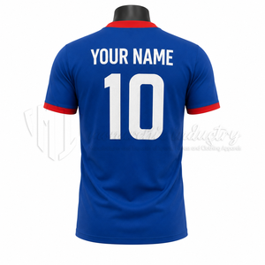 Camiseta de Fútbol Personalizada, Ropa Deportiva de Manga Corta, 100% Poliéster, Malla Antibacteriana, Transpirable, de Secado Rápido, Unisex - Product Image 2