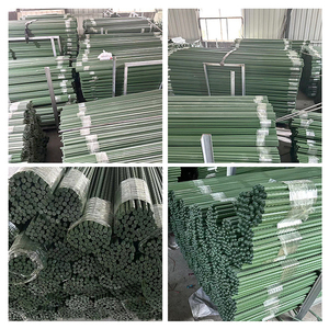 Tuteurs tubulaires métalliques plastifiés pour plantes et cannes de jardin pour tomates - Product Image 4