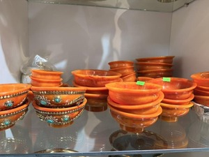 Vellora Himalayan Luxe Bowl Premium Artisan <b>Epoxy</b> <b>Resin</b> Salad Bowl with Nepali Traditional Character for Modern Luxury Dining - Product Image 3