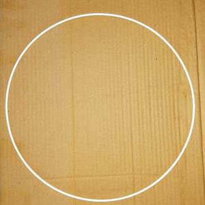 Cercle en fer circulaire au design minimaliste, artisanat mural, emballage individuel de 55 cm pour arrangements floraux et abat-jour. - Product Image 1