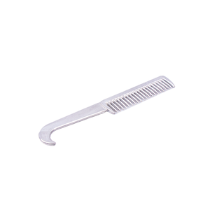 Ensemble de brosses de toilettage pour chevaux en acier inoxydable, brosses à curry en métal avec manche en bois pour l'entretien des chevaux, des moutons et des chèvres, outil de toilettage robuste en métal - Product Image 2