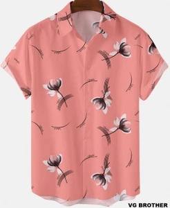 Camisa Casual de Verano para Hombre, Estilo Europeo Americano, Manga Corta, Solapa con Estampado, Talla Grande, Holgada, Moda Playa - Product Image 3