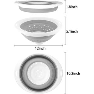 Scolapasta Pieghevole Resistente da 5 Quarti (1,25 Galloni) per Drenare Pasta, Verdure e Frutta - Nuovo Essenziale per la Cucina di Casa - Product Image 4