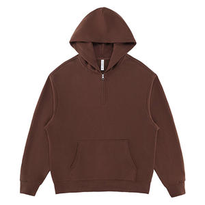 Fabricante de sudaderas con cremallera de un cuarto para hombre, proveedor de ropa de marca privada al por mayor para moda de EE. UU., Reino Unido y Europa. - Product Image 5