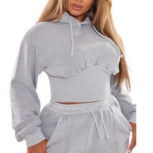 Women Two Piece <b>Set</b> Winter Zipper Casual Regular Turtleneck Pullover Fleece Streetwear Breathable Eco-Friendly Custom Logo OEM - Product Image 1