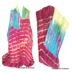 Pañuelos de Chifón de Seda con Estampado Tie Dye Hechos a Mano, Ligeros, Elegantes, Accesorios de Moda para Mujer, Suaves, Transpirables y Artísticos - Product Image 3