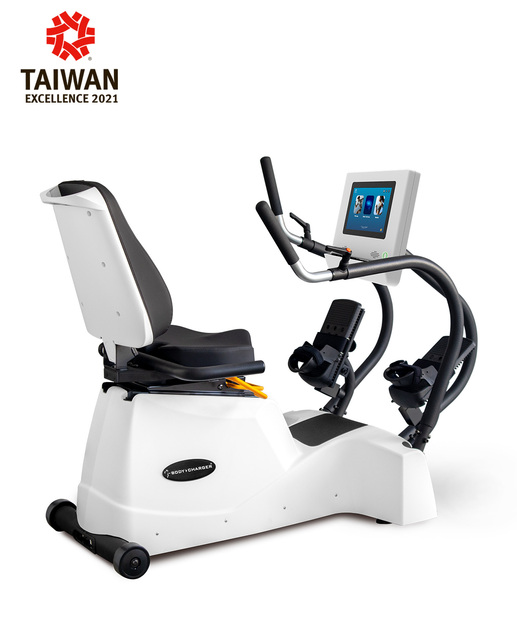 Commercial Use Smart App & NFC Enabled EMS Recumbent Exercise Bike with 10.1" TFT LCD Console for Rehabilitation and Fitness