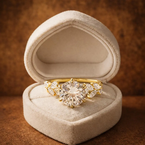 แหวนหมั้นเพชรทรงกลม 2 กะรัต รุ่น Krishnavii KR 330 ผลิตในห้องปฏิบัติการ ทอง 14K สไตล์หรูหรา รับรองโดย IGI สำหรับทั้งชายและหญิง - Product Image 1