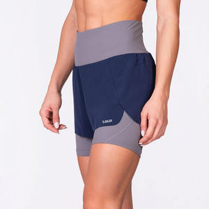 Pantalones Cortos de Doble Capa, Venta Directa de Fábrica, Precio Económico, Cantidad OEM, Logotipo Personalizado, Marca Privada, Estilo Deportivo Casual 2026 - Product Image 1