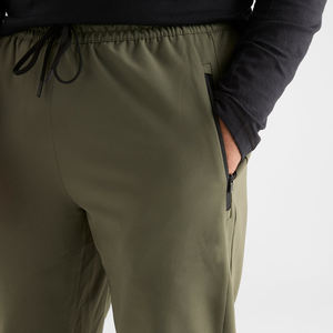 ผ้าสแปนเด็กซ์ 100% แห้งเร็ว ออกแบบและโลโก้ได้ตามต้องการ กางเกงจ็อกเกอร์ออกกำลังกายผู้ชาย กางเกงขายาวทรงเข้ารูป สไตล์ลำลองสำหรับผู้ชาย - Product Image 3