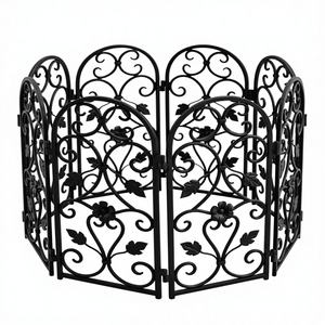 Valla de Hierro Forjado de Lujo, Duradera, Galvanizada, con Recubrimiento en Polvo, Ecológica, Estilo Europeo, Diseño Ornamental, Servicio de Modelado 3D - Product Image 2