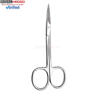 Tijeras de microdisección Iris de punta fina recta, manuales, de acero inoxidable alemán, paquete de 3, instrumentos quirúrgicos de precisión para - Product Image 3