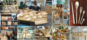 Tabla de cortar con forma de pez de color natural Tabla de cortar de pescado de goma de madera - Product Image 6